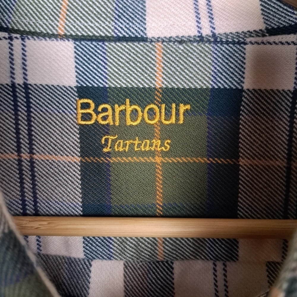 Barbour Tartans Plaid Loose Fit Men's XXL Green Plaid 100% Cotton Hunt Work - Picture 4 of 10
